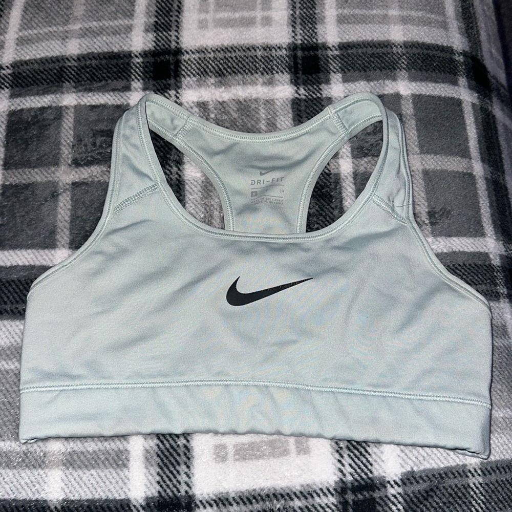 LIGHT BLUE NIKE SPORTS BRA